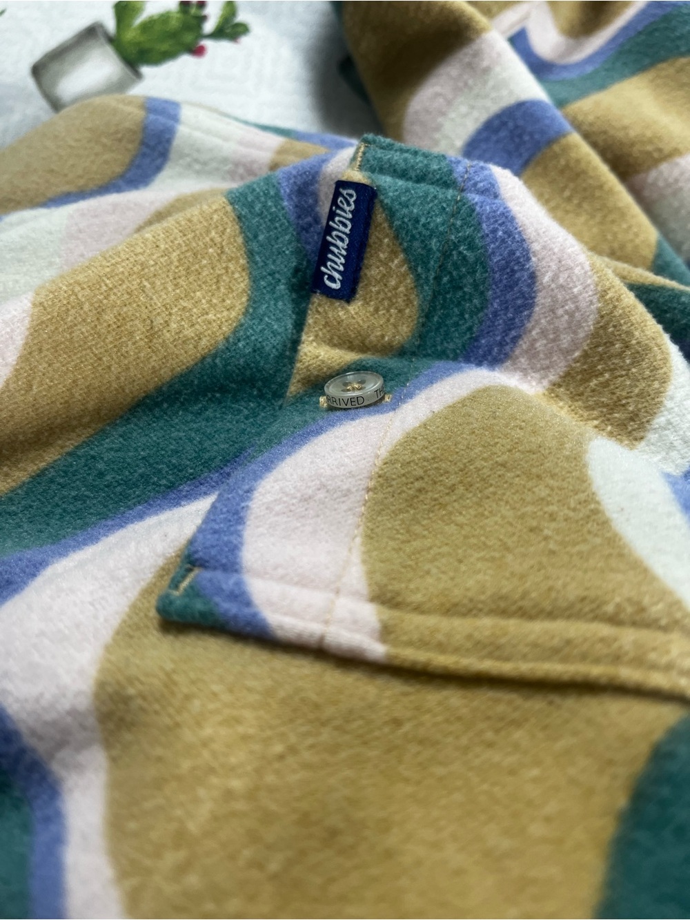 Chubbies Men’s “The Wiggle” LS Flannel Overshirt Button Up Size Large - Picture 15 of 16